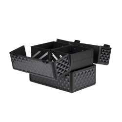 Kufer kosmetyczny diamentowy czarny duży (MB153A-M)