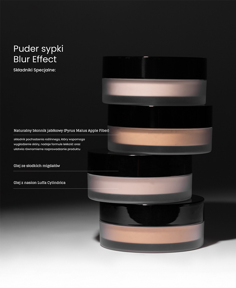 Blur Effect sypki puder — Wygładza. Matuje. Utrwala.